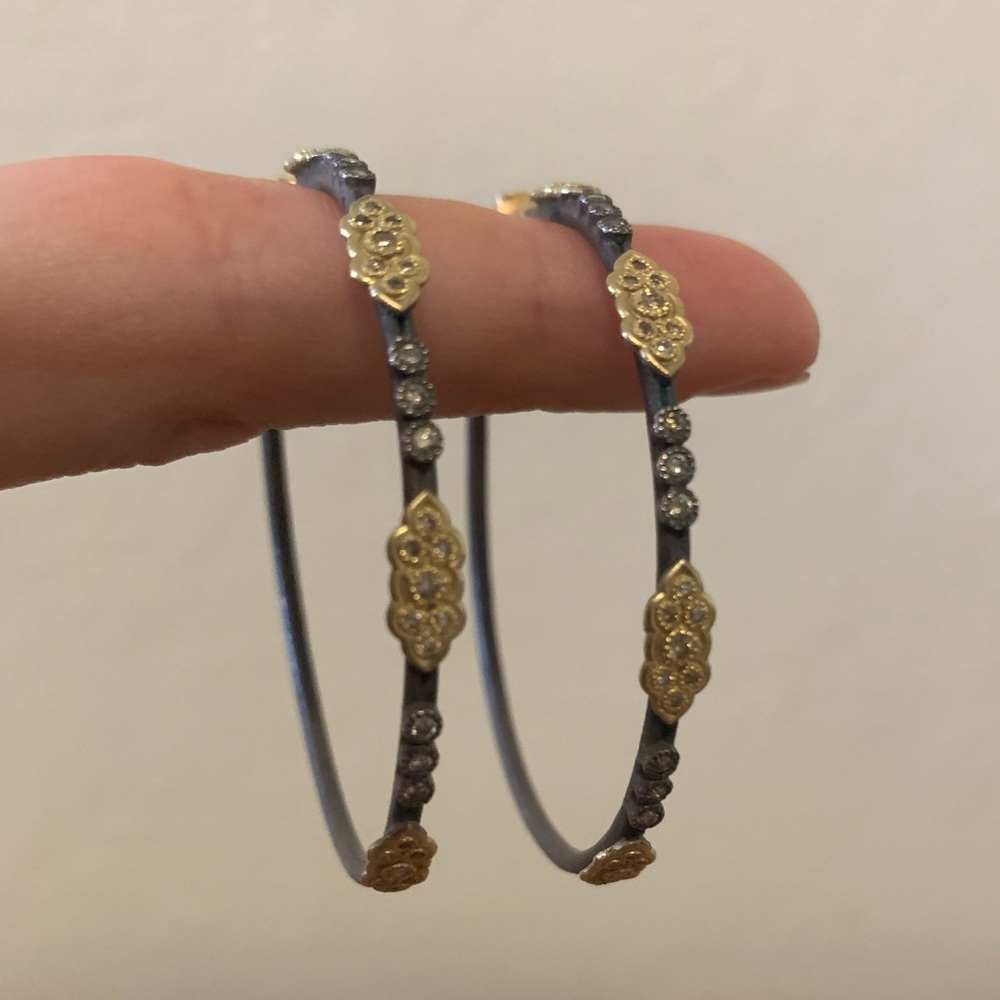 Armenta Scroll Hoop Earrings